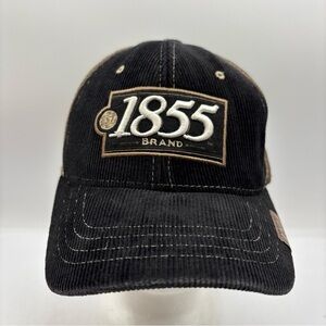 1855 Brand Zephyr The Z Hat Corduroy Black/Green Trucker Mesh SnapBack Hat OSFM